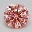 2.10 Ct. Fancy Vivid Pink Round Lab Grown Diamond