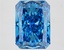 3.74 Ct. Fancy Vivid  Blue Radiant Lab Grown Diamond
