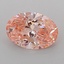 0.97 Ct. Fancy Vivid Pink Oval Lab Grown Diamond