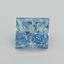 1.59 Ct. Fancy Vivid Blue Princess Lab Grown Diamond