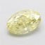 4.11 Ct. Fancy  Yellow Oval Lab Grown Diamond