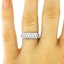 The Gail Ring, smalltop view on a hand