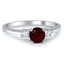 Modern Garnet Vintage Ring