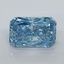2.51 Ct. Fancy Vivid Malibu Blue Radiant Lab Grown Diamond