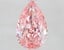 3.09 Ct. Fancy Vivid  Pink Pear Lab Grown Diamond