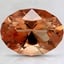 10.9x8.2mm Unheated Peach Modified Oval Oregon Sunstone