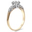 The Desmera Ring, smalltop view on a hand