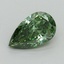 1.03 Ct. Fancy Vivid Green Pear Lab Grown Diamond