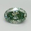 1.62 Ct. Fancy Vivid Green Oval Lab Grown Diamond