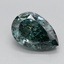 2.33 Ct. Fancy Intense Green Pear Lab Grown Diamond