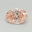 0.54 Ct. Fancy Vivid Pink Oval Lab Grown Diamond