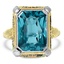 Art Nouveau Topaz Vintage Ring