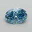 2.18 Ct. Fancy Vivid Blue Oval Lab Grown Diamond