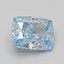 4.09 Ct. Fancy Vivid Blue Cushion Lab Grown Diamond