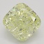 3.05 Ct. Fancy Light Yellow Cushion Diamond