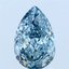 2.07 Ct. Fancy Vivid Blue Pear Lab Grown Diamond