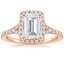 14K Rose Gold Joy Half-Coverage Diamond Ring, smalltop view