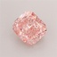1.59 Ct. Fancy Vivid Pink Cushion Lab Grown Diamond