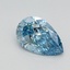 0.73 Ct. Fancy Vivid Blue Pear Lab Grown Diamond