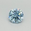 0.34 Ct. Fancy Vivid Blue Round Lab Grown Diamond