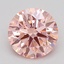1.37 Ct. Fancy Pink Round Lab Grown Diamond
