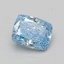 1.09 Ct. Fancy Vivid Blue Cushion Lab Grown Diamond