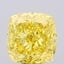 10.80 Ct. Fancy Vivid  Yellow Cushion Lab Grown Diamond
