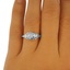 The Jali Ring, smalltop view on a hand