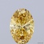 1.09 Ct. Fancy Intense Yellow Oval Lab Grown Diamond