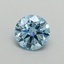 0.52 Ct. Fancy Vivid Blue Round Lab Grown Diamond
