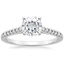 18K White Gold Sonora Diamond Ring, smalltop view