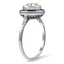 The Adette Ring, smalltop view on a hand