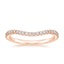 14K Rose Gold Ava Contoured Diamond Ring (1/4 ct. tw.), smalltop view