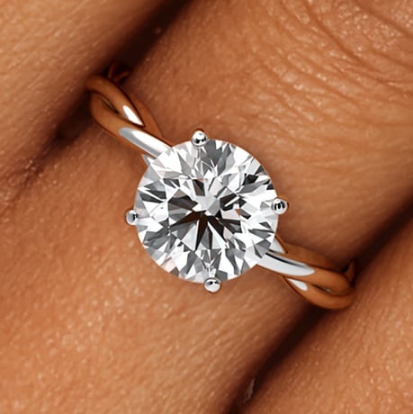 Twisted Vine Engagement Ring - Solitaire