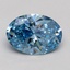 2.09 Ct. Fancy Vivid Blue Oval Lab Grown Diamond