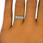 The Vela Ring, smalltop view on a hand