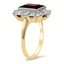 The Wendolyn Ring, smalltop view on a hand