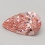 0.53 Ct. Fancy Vivid Pink Pear Lab Grown Diamond