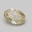 0.73 Ct. Fancy Yellow Oval Lab Grown Diamond