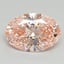 2.18 Ct. Fancy Vivid Pink Oval Lab Grown Diamond