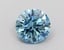 0.56 Ct. Fancy Intense Greenish Blue Round Lab Grown Diamond