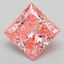3.17 Ct. Fancy Vivid Pink Princess Lab Grown Diamond