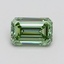 0.86 Ct. Fancy Vivid Pacific Green Emerald Lab Grown Diamond