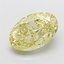 5.04 Ct. Fancy  Yellow Oval Lab Grown Diamond