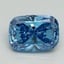 1.37 Ct. Fancy Vivid Blue Cushion Lab Grown Diamond