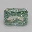 1.52 Ct. Fancy Vivid Green Radiant Lab Grown Diamond