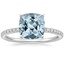 18K White Gold Ballad Half Coverage Diamond Ring (1/8 ct. tw.), smalltop view