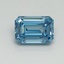 1.06 Ct. Fancy Vivid Blue Emerald Lab Grown Diamond