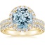 18KY Aquamarine Luxe Sienna Halo Diamond Bridal Set (1 3/8 ct. tw.), smalltop view