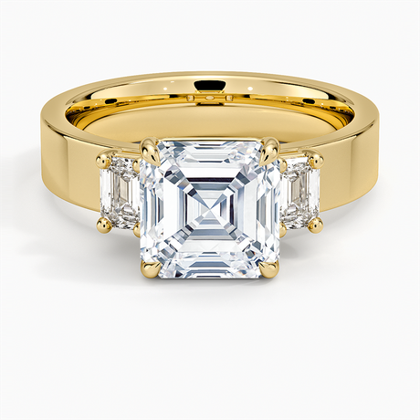 Peyton Emerald Cut Three Stone Diamond Ring